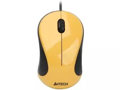 Мышь A4Tech N-320-2 желтый